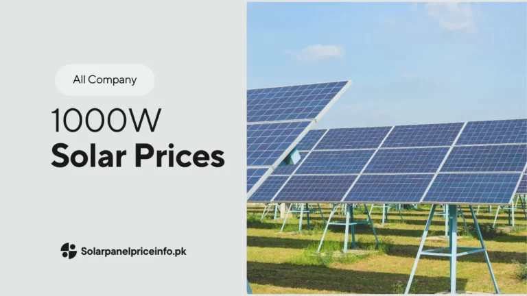 1000 watt Solar Panel Price in Pakistan