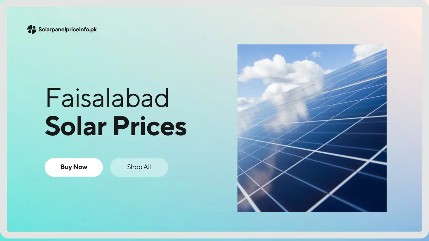 Solar Panel Price Faisalabad Today